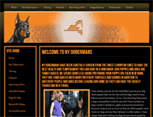 Tablet Screenshot of nydobermans.com